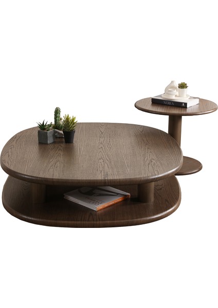 Areka Orta Sehpa Seti - Ceviz