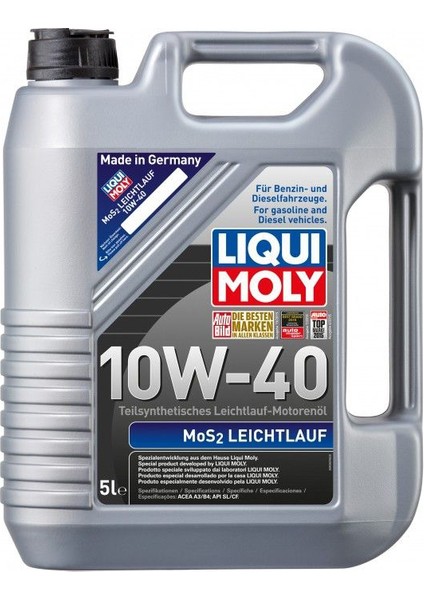 MoS2 Leichtlauf 10W-40 5 Litre Motor Yağı (Üretim Yılı: 2024)