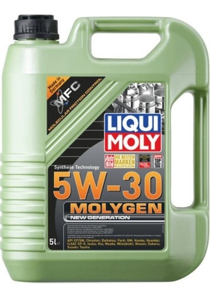 Molygen New Generation 5W-30 5 Litre Motor Yağı (Üretim Yılı: 2024)