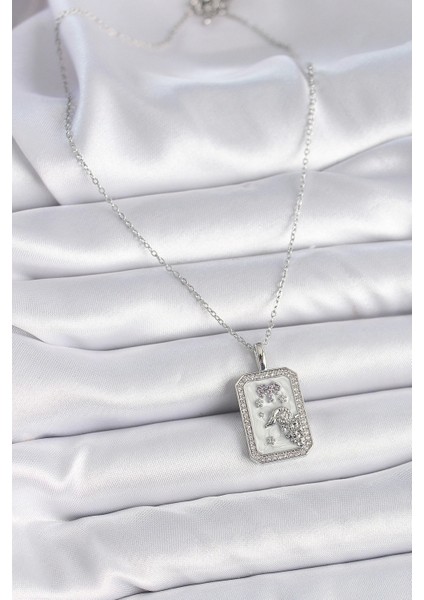 Bfs 316L Çelik Gümüş Renk Zincir Koç Burcu Zirkon Taşlı Kadın Kolye fiyatları