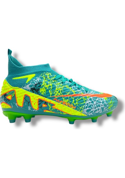 Yeni Model Çoraplı Krampon Turkuaz Sarı Desenli modelleri