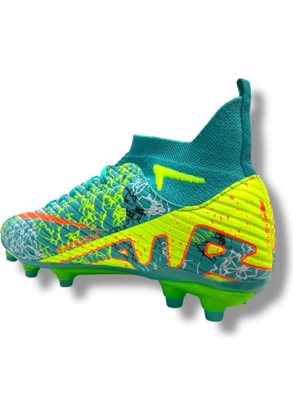 Yeni Model Çoraplı Krampon Turkuaz Sarı Desenli fırsatları