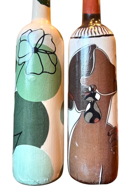 Küpeli Yerli Kadın ve Bohem Desenli Özel Tasarım Yağdanlık-Sirkelik Sosluk Seti- Ev ve Mutfak Dekoru indirimleri