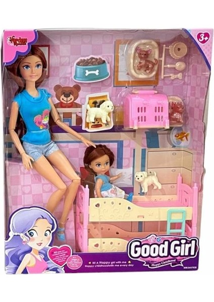 Bfs WG-C115112 Kutulu 29CM Aksesuarlı Ranzalı Bebek - Vardem Oyuncak