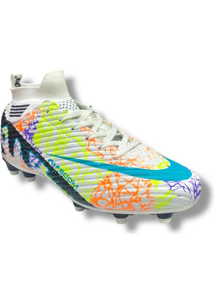 Yeni Model Çoraplı Krampon Beyaz Siyah Turkuaz Desenli fiyatları