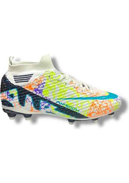 Yeni Model Çoraplı Krampon Beyaz Siyah Turkuaz Desenli modelleri