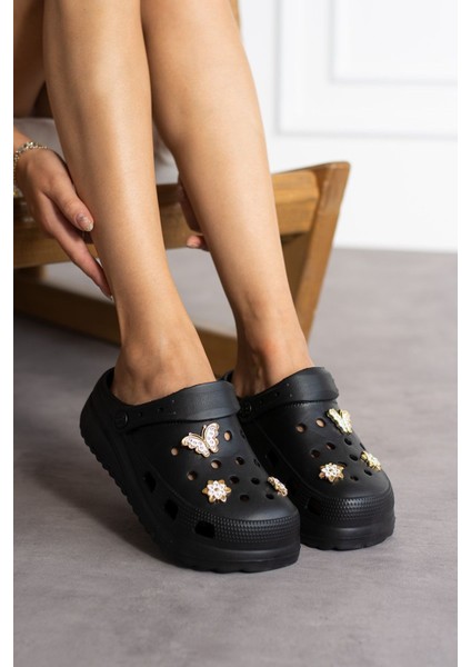 Eva Tabanlı Taşlı Kadın Terlik Yüksek Tabanı Hastane Plaj Deniz Havuz ve Günlük Kullanım