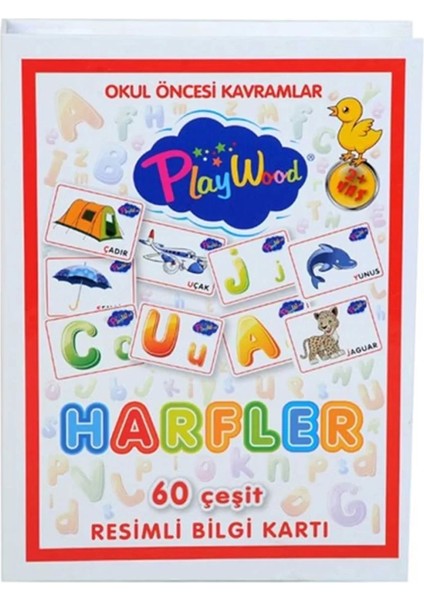 Bfs Playwood Eğitici Resimli Bilgi Kartı Harfler indirimleri