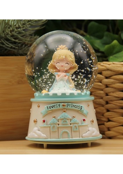 Tatlı Prenses Orta Boy Işıklı Müzikli Kar Küresi-Karışık modelleri