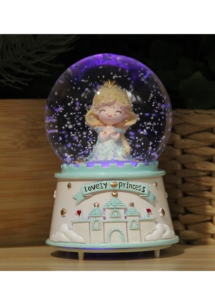Tatlı Prenses Orta Boy Işıklı Müzikli Kar Küresi-Karışık fırsatları