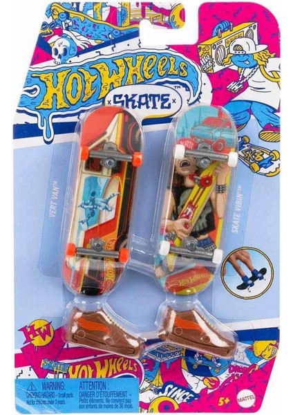 Bfs HXL17 Hot Wheels Skate Retro Temalı Ikili Parmak Kaykay ve Ayakkabı Paketi fiyatları