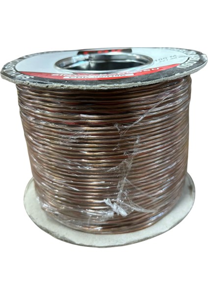 Hoparlör Kablosu 2x1 Şeffaf 100 Metre Fiyatıdır