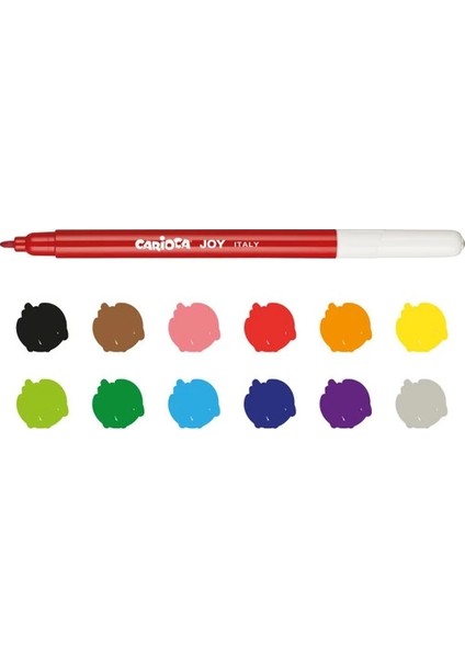 Bfs Carioca Joy Süper Yıkanabilir Keçeli Boya Kalemi 12'li fiyatları