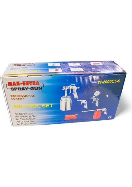 5 Li Kompresör Seti 5 Parça Hava Tabancalı Hortumlu fiyatları
