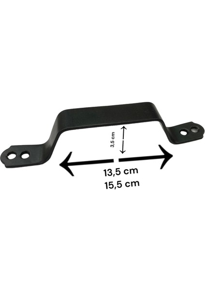 Demir Doğrama Kulp Siyah Kaplama