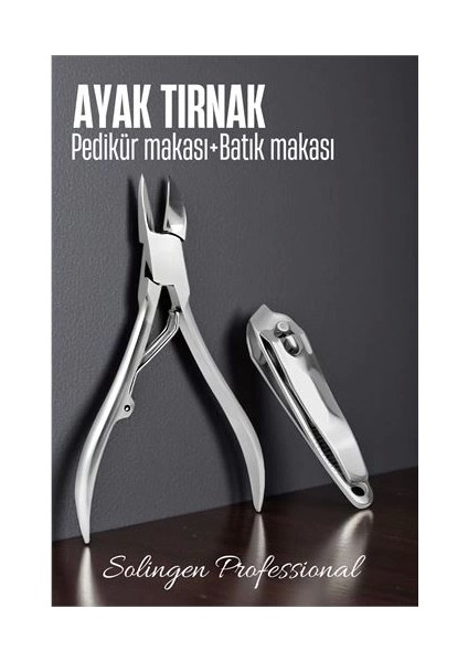Bfs Ayak Tırnak Makası Batık Tırnak Makas Seti Pedikür Tırnak Makası Merys Solingen