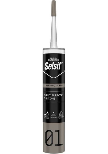 Selsil 01 Silikon Genel Amaçlı Beyaz 280 gr