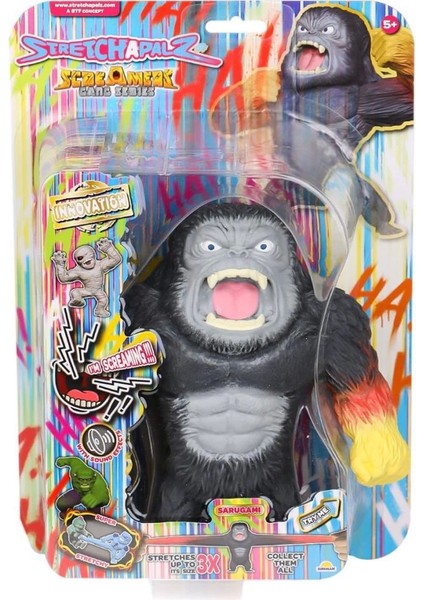 Bfs 1012358 Sesli Stretchapalz Screamers Gang Seri 16 cm -Sunman