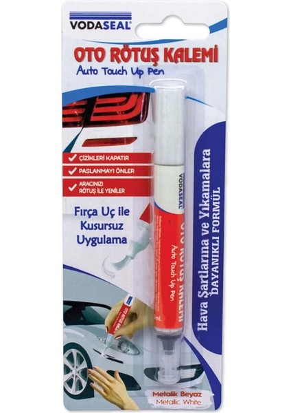 Vodaseal Oto Rötuş Kalemi Metalik Beyaz 5 ml