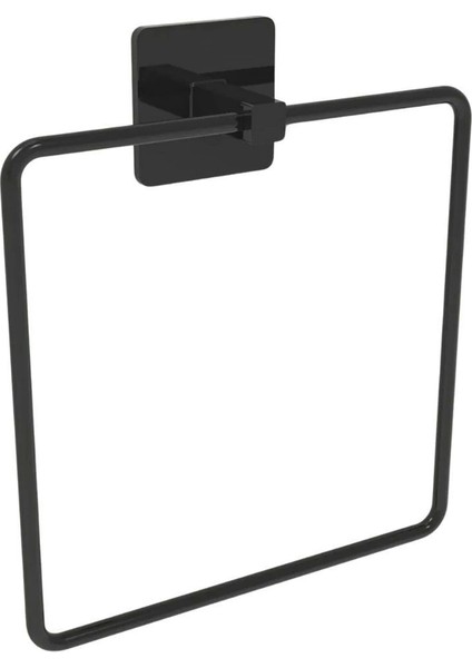 Bfs Kendiliğinden Yapışkanlı Siyah Paslanmaz Metal Kare Havluluk indirimleri