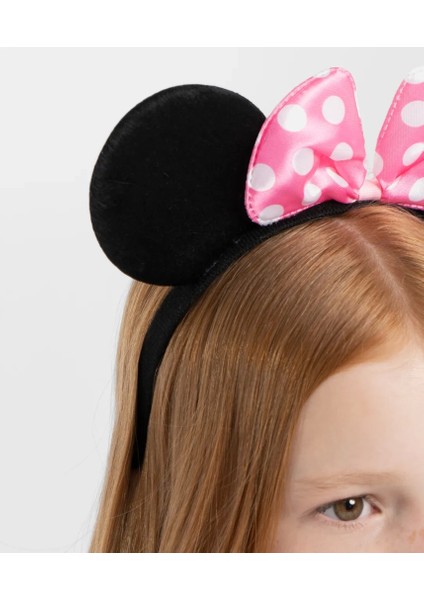 Bfs Pembe Fiyonklu Minnie Mouse Tacı Mini Kulak