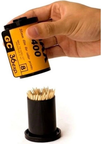 Bfs Dörtgen Fotoğraf Filmi Şeklinde Kürdanlık Kürdan Tutucu Kutu