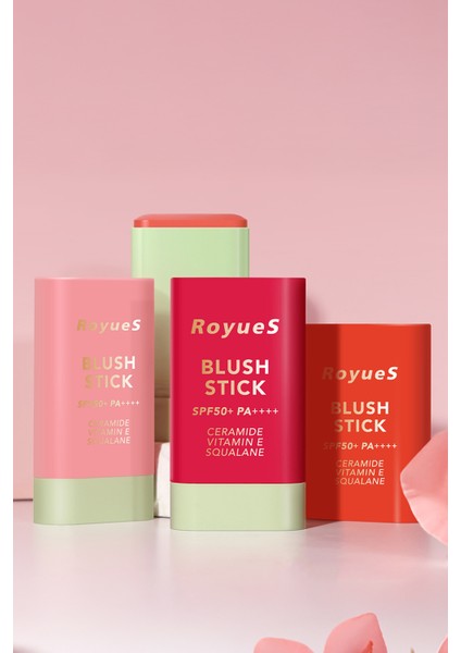 Nemlendiricili Stick Krem Allık Yumuşak ve Nemlendirici Formül Yüksek Pigmentasyon