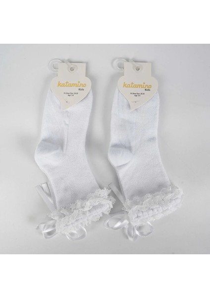 Bfs Katamino Ayçıl Aks. Kız Soket Çorap K22230 Beyaz