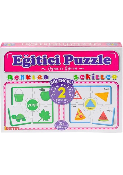 Bfs 7194 Çark Puzzle Renkler Şekiller -Dıytoy modelleri