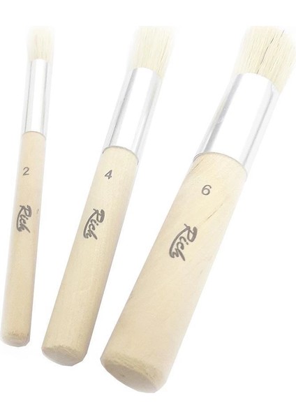 Rich Stencil 3 Parça Fırça Seti