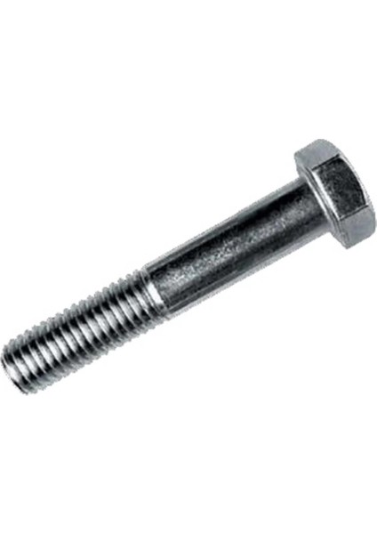 M16X130 Civata Beyaz Yarım Paso 2 Adet