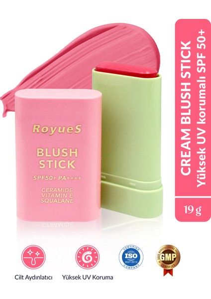 Nemlendiricili Stick Krem Allık Yumuşak ve Yüksek Pigmentasyon
