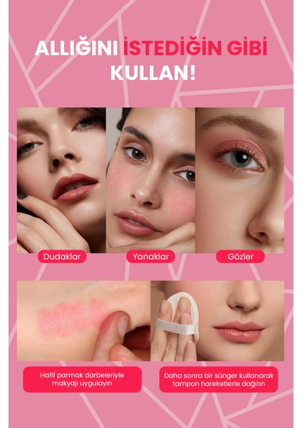Nemlendiricili Stick Krem Allık Yumuşak ve Yüksek Pigmentasyon modelleri