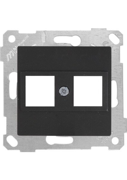 Rita Siyah Mek+Tuş Data Prizi 2*RJ45 (Kon.süz) MUT-2200 137 0184