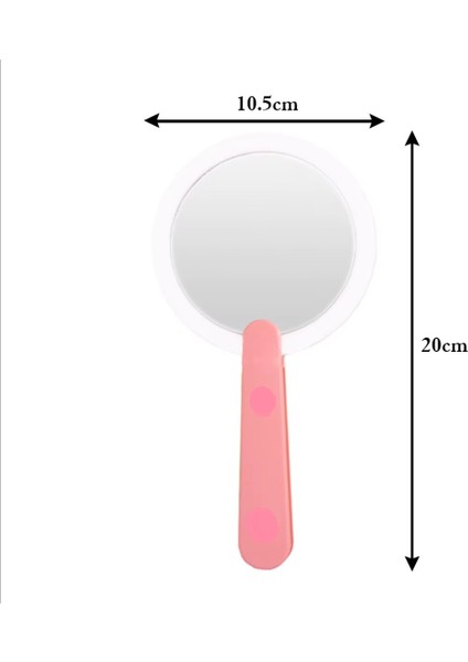 Katlanabilir Pembe Renk El Tipi Işıklı LED Taşınabilir Makyaj Aynası fırsatları