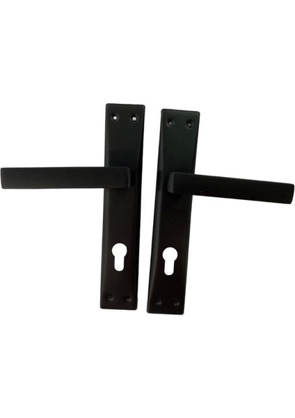 Adil Riva Mat Siyah Yale Kapı Kolu