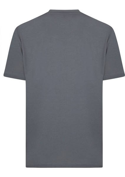 Erkek Antrasit Baskılı Pamuklu Tişört - Brnx modelleri