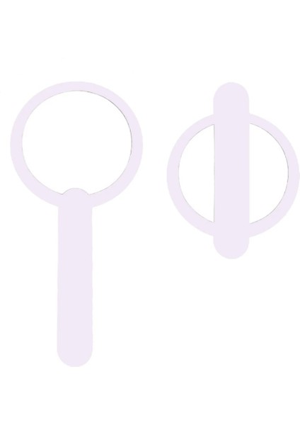 Katlanabilir Beyaz Renk El Tipi Işıklı LED Taşınabilir Makyaj Aynası