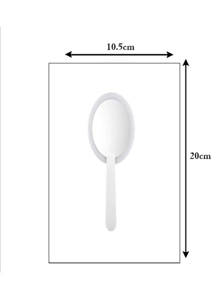 Katlanabilir Beyaz Renk El Tipi Işıklı LED Taşınabilir Makyaj Aynası indirimleri