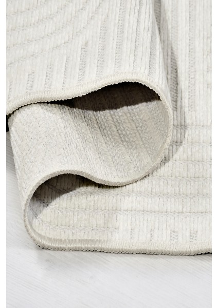 Revna Ekru Yıkanabilir Halı – Kaydırmaz Taban, Pamuk Dokuma, Salon, Çocuk Odası, Mutfak, Koridor Için Uygun