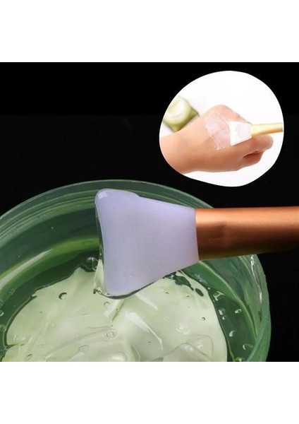 Bfs 2li Silikon Temizlemesi Kolay Kullanılabilen Yüz Cilt Bakımı Maske ve Krem Spatulası