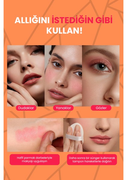 Nemlendiricili Stick Krem Allık Yumuşak ve Nemlendirici Formül Yüksek Pigmentasyon modelleri