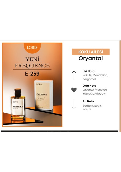 E-259 Frequence Erkek Edp Parfüm 50 ml fırsatları