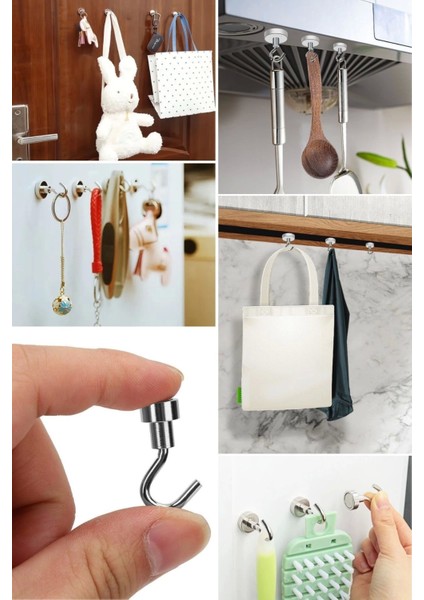 Bfs Güçlü Manyetik Mutfak,banyolar Için Çok Amaçlı 2'li Magnet Askı