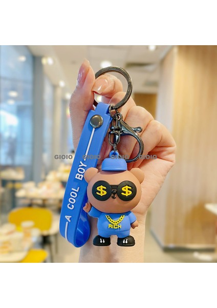 Elbise Bez Kumaş Anahtarlık Çanta Çekicilik Karikatür Bebek Araba Çekicilik Zarif Kolye (Yurt Dışından)