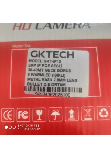 QK TECH ULTRA HD 5 MP POE SESLİ İP KAMERA (ÇAKARLI) fiyatları