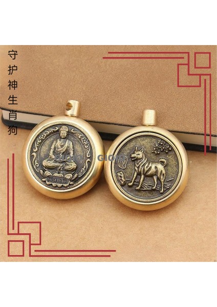 Pirinç Servet Çekmek Cesaret Cesaret Pixi Beş Imparator Para Zhu Kum 12 Zodyak Dönüş Kolye Para Yapmak Kolu Parça Anahtarlık Kolye (Yurt Dışından)