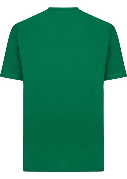 Erkek Yeşil Baskılı Pamuklu Tişört - Brnx modelleri