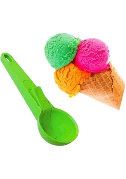 Bfs Pratik Mandallı Plastik Dondurma Servis Sunum Kepçesi Kaşığı