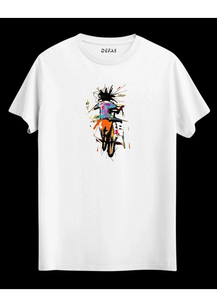 Mixed Unısex Beyaz Baskılı Tshirt